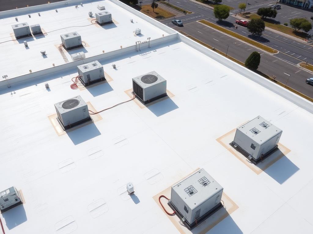 Flat TPO Commercial Roof